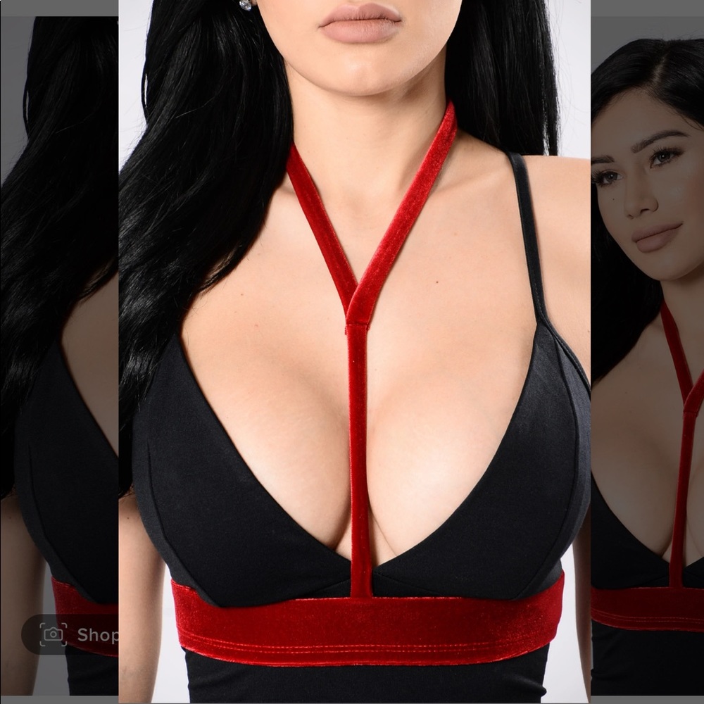 Brand new red velvet hardness fashion nova